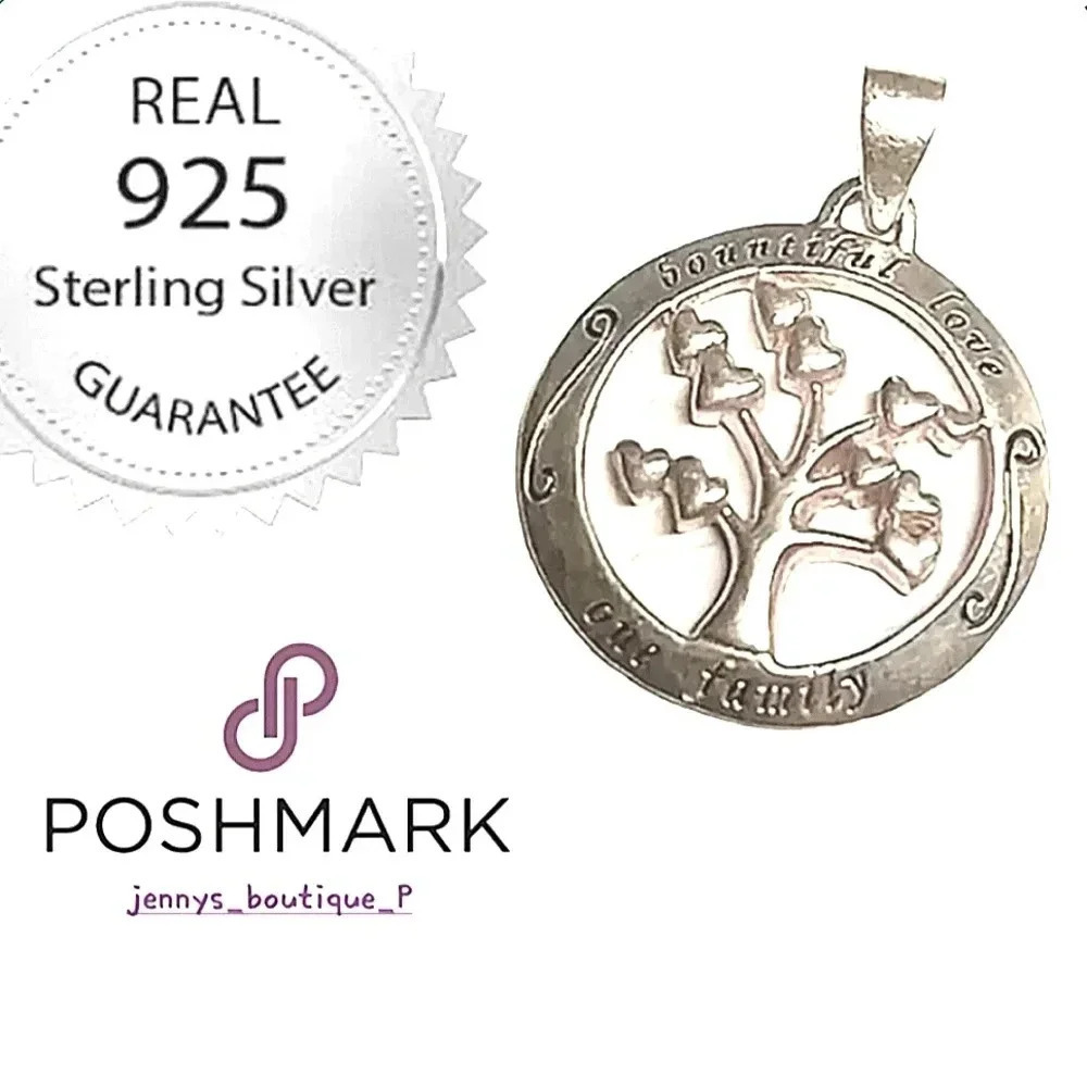 .925 sterling silver 'Bountiful love one family'
